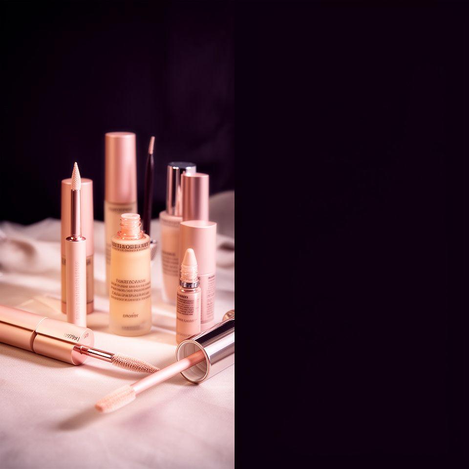 Elegante Pflegeprodukte für Wimpern und Brauen auf einem hellen Tisch mit weichen Texturen und stilvollen Applikatoren